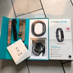 Fitbit Alta HR fitness tracker bundle